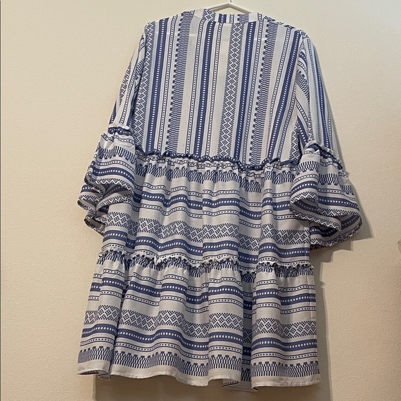 NWT Salty Lemon Blue & White Striped Dress - Picture 2 of 13